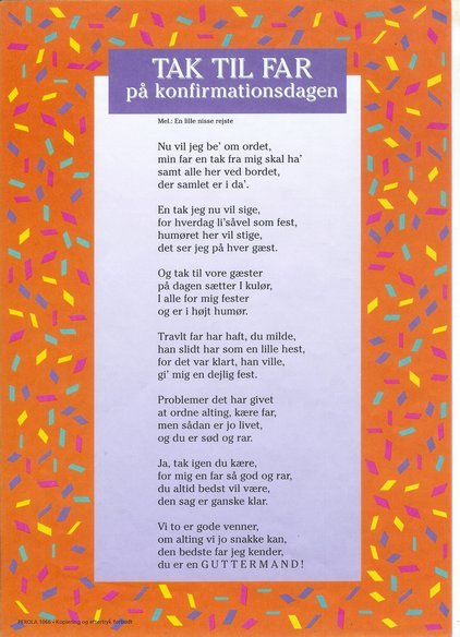 Tak til far - Sange til konfirmation - HolstedHus